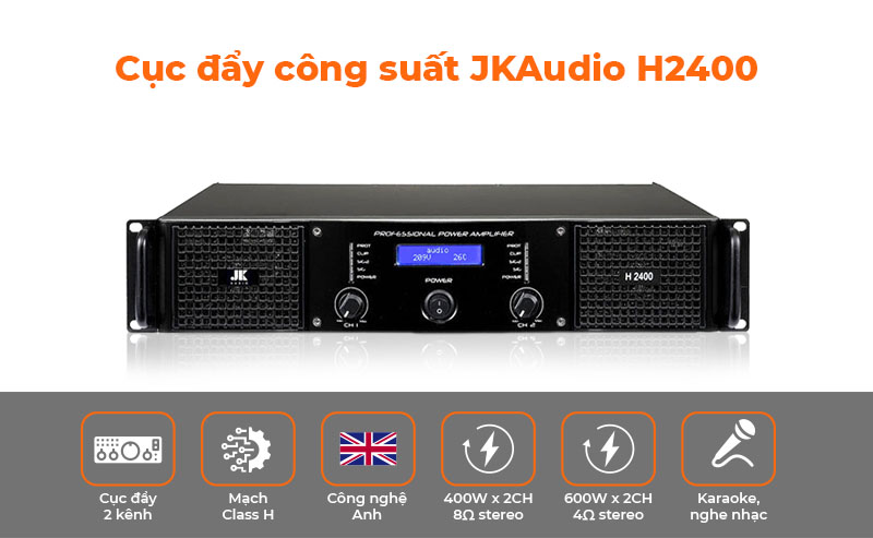 Cục đẩy công suất JKaudio H2400