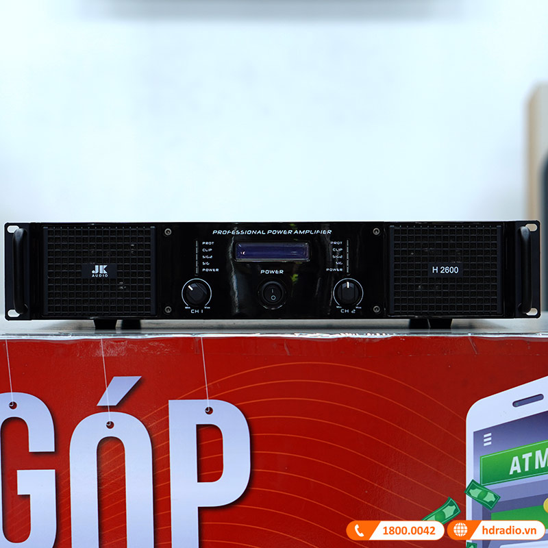 Cục công suất JKAudio H2600, Công suất 600W x 2 Kênh, Mạch Công suất Class H-13