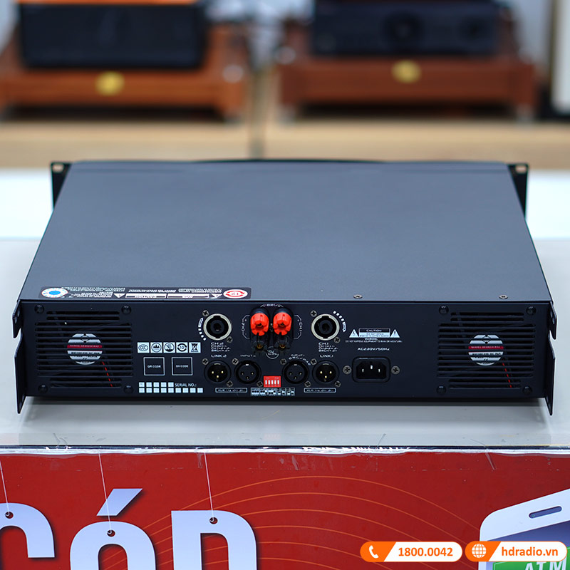 Cục công suất JKAudio H2600, Công suất 600W x 2 Kênh, Mạch Công suất Class H-3