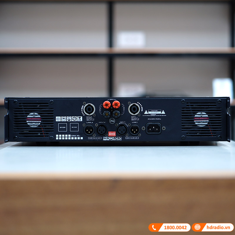 Cục công suất JKAudio H2600, Công suất 600W x 2 Kênh, Mạch Công suất Class H-8