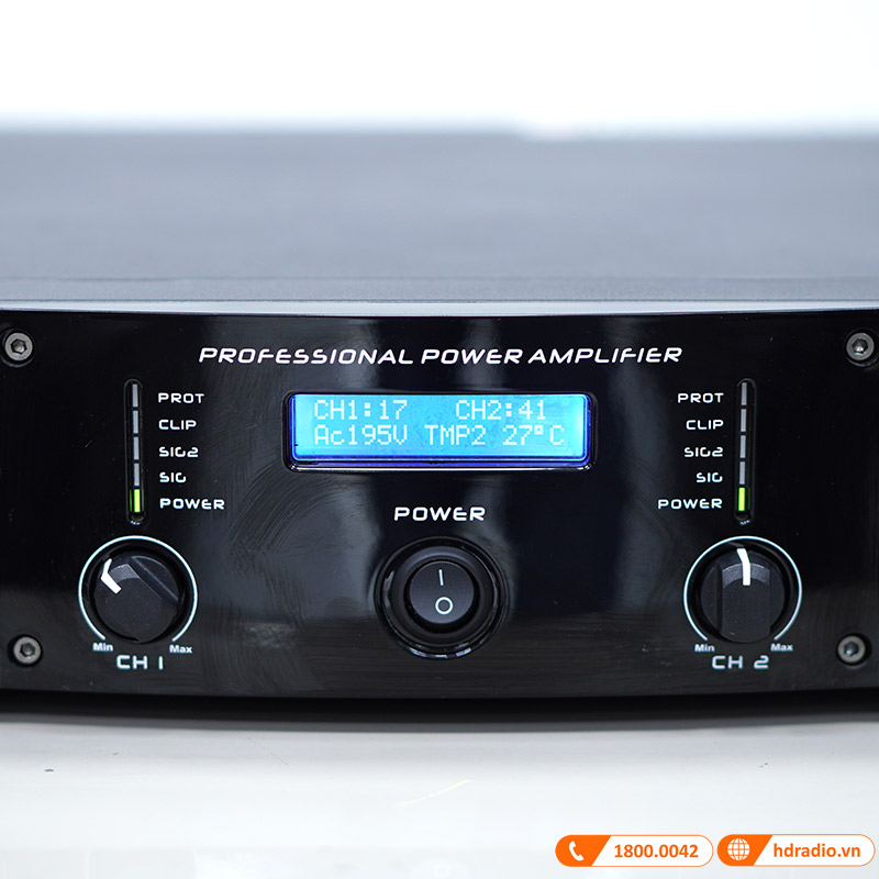 Cục công suất JKAudio H2600, Công suất 600W x 2 Kênh, Mạch Công suất Class H-5