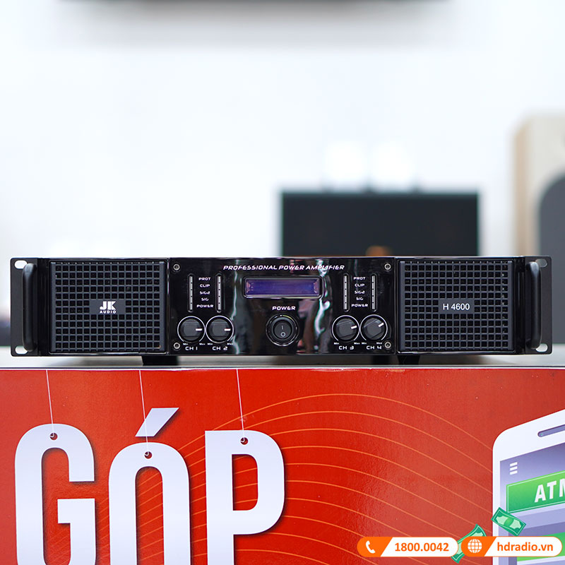 Cục công suất JKAudio H4600, 600W x 4 Kênh, Class H-5