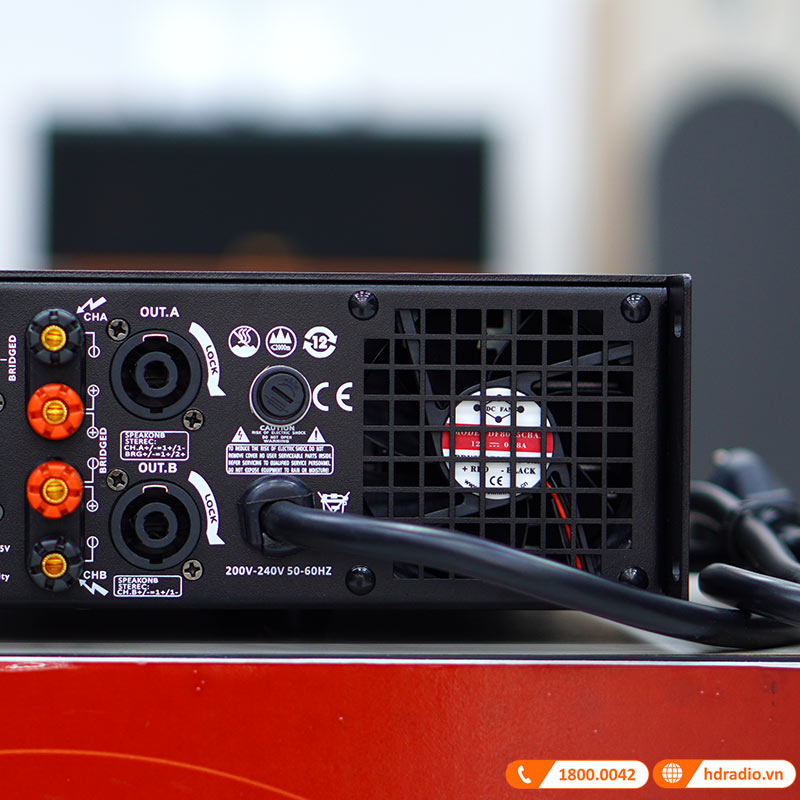 Cục công suất JKAudio H4600, 600W x 4 Kênh, Class H-12