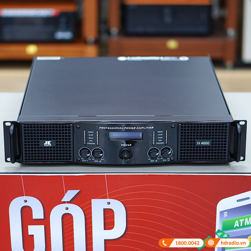 Cục công suất JKAudio H4600, 600W x 4 Kênh, Class H-2