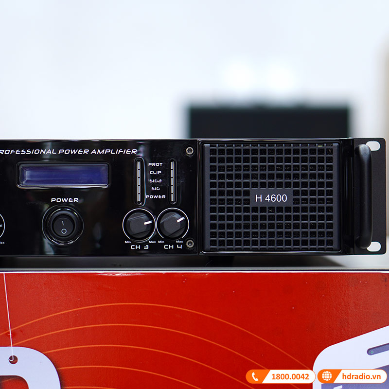 Cục công suất JKAudio H4600, 600W x 4 Kênh, Class H-8