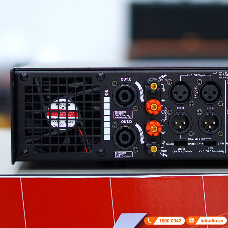 Cục công suất JKAudio H4600, 600W x 4 Kênh, Class H-9