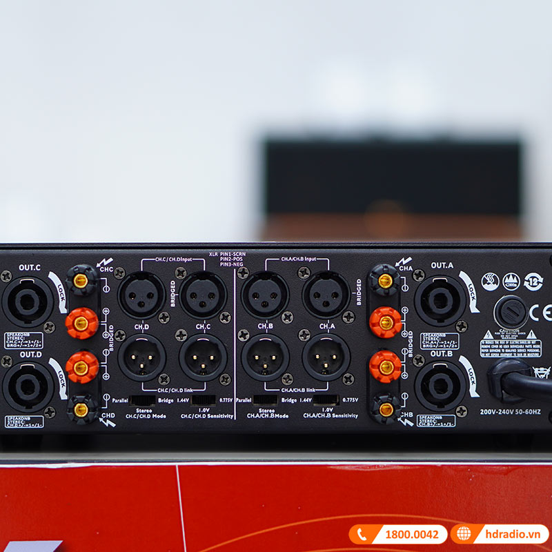 Cục công suất JKAudio H4600, 600W x 4 Kênh, Class H-10