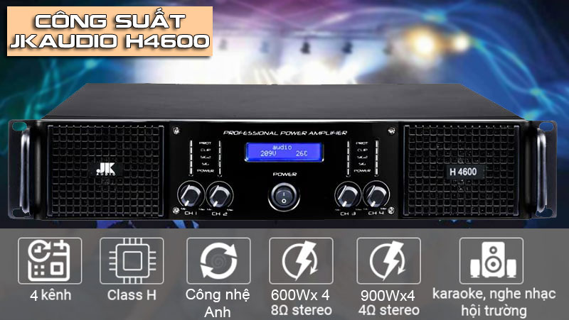 Cục đẩy công suất JKAudio H4600 Cục đẩy công suất JKAudio H4600