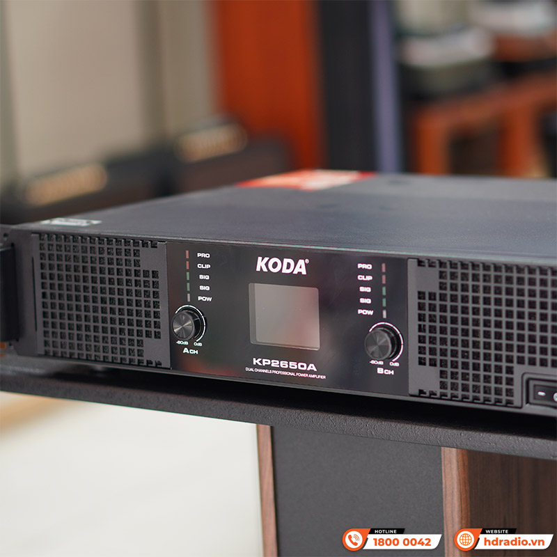 Đẩy Công Suất Koda KP2650A, 2 kênh, Công suất 650W-2