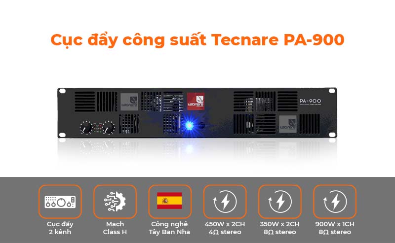 Công suất Tecnare pa900