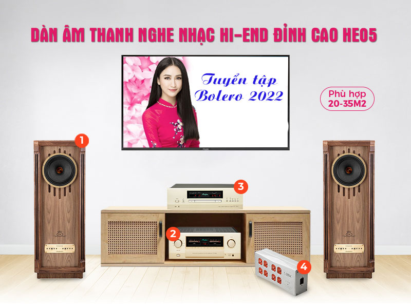 Dàn âm thanh nghe nhạc Hi-End HE05