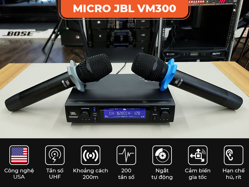 Bộ Micro không dây JBL VM300