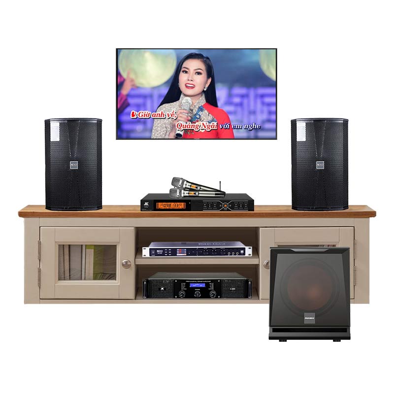Dàn karaoke gia đình GD85 (Neko NX12, NEKO DK1000, JKAudio H2600, Sub Paramax D30, JKaudio B3 Pro)