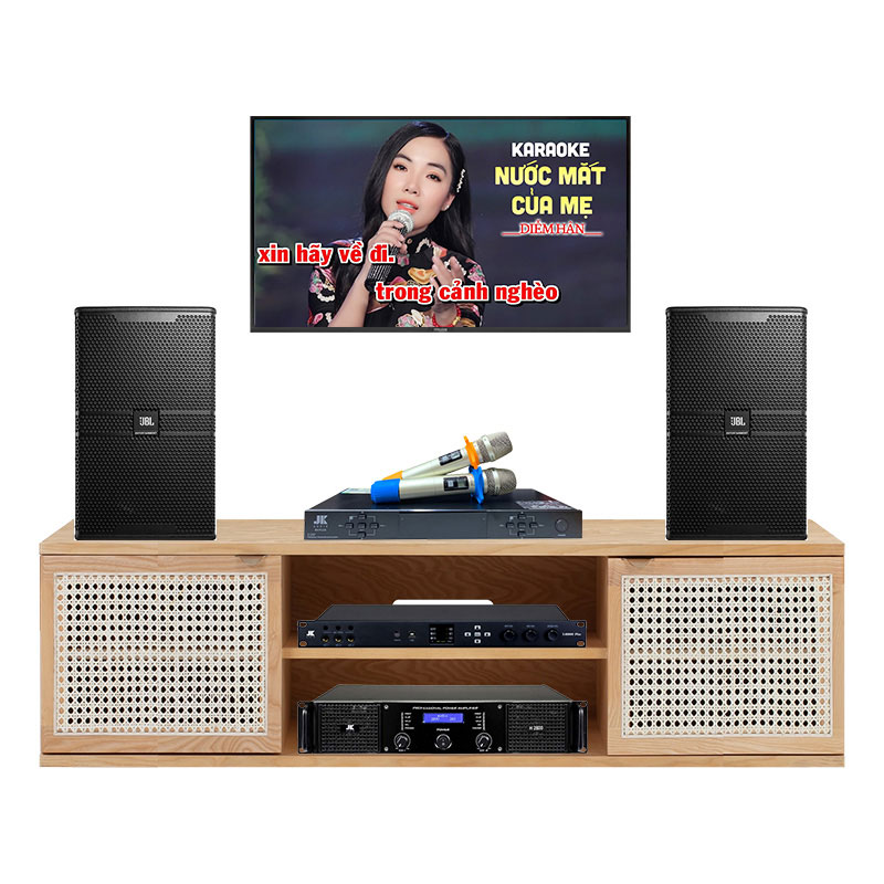 Dàn karaoke gia đình GD89 (JBL KP4012G2, JKAudio X6000 Plus, JKAudio H2600, JKAudio B5 Plus)