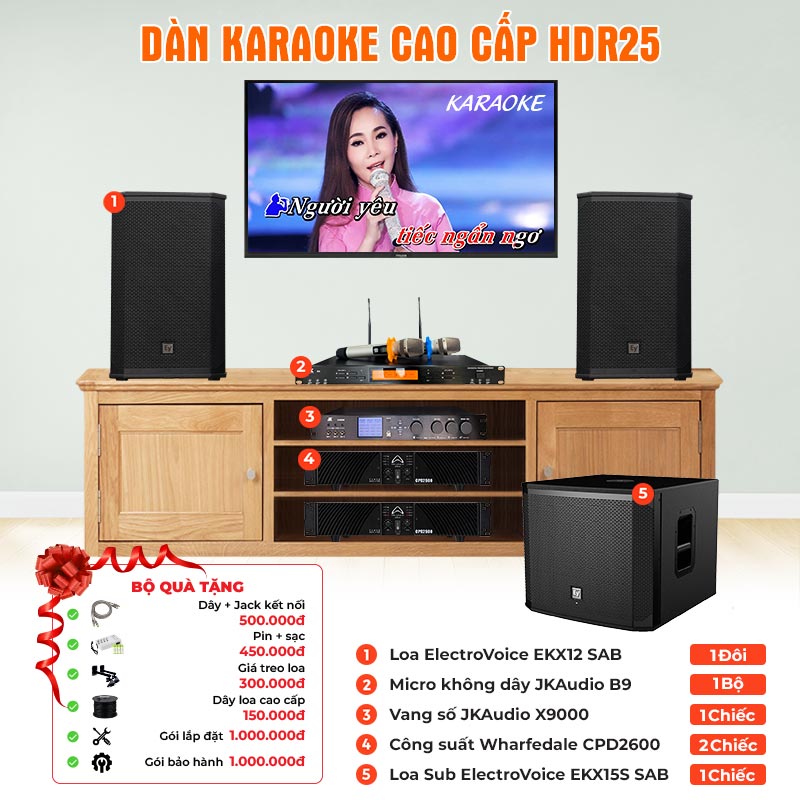Dàn karaoke cao cấp HDR25
