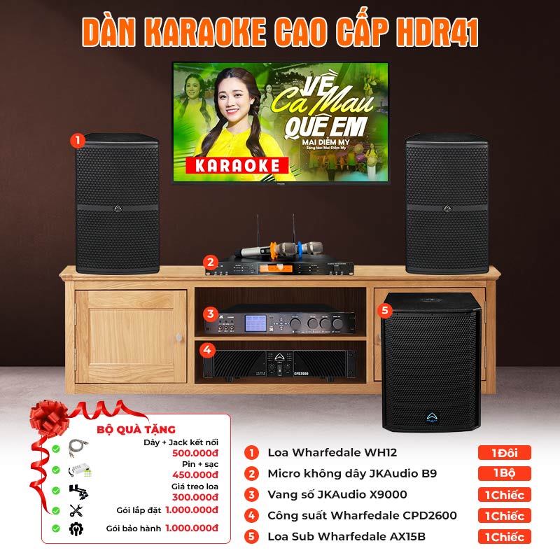 Dàn Karaoke Cao Cấp HDR41