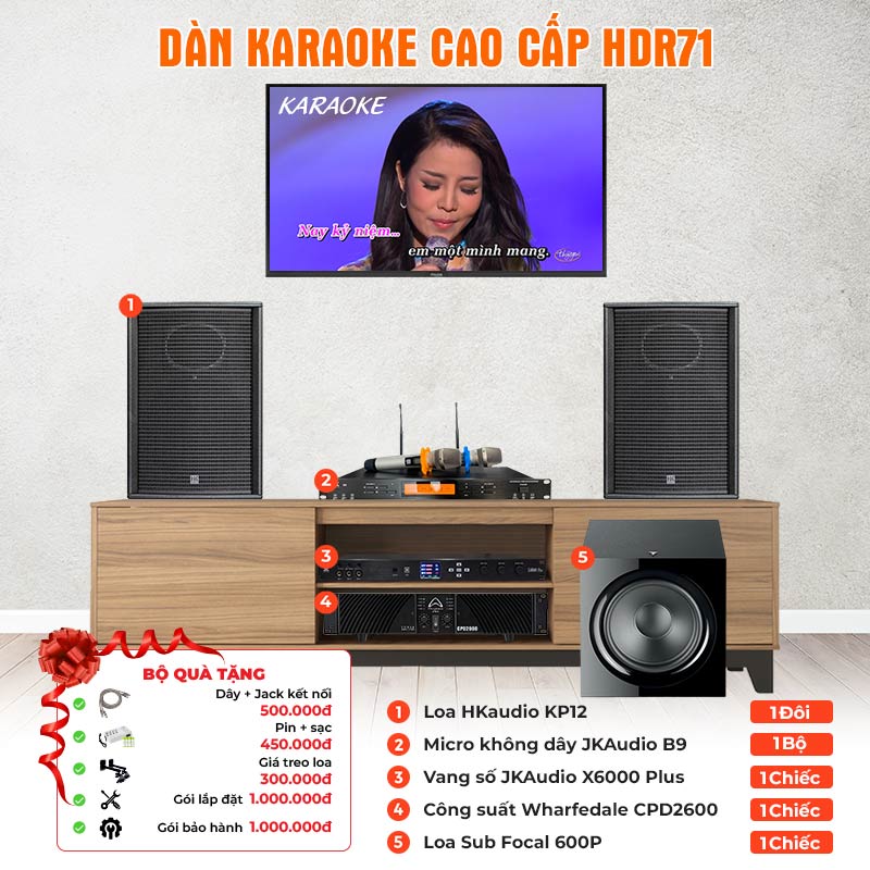 Dàn karaoke cao cấp HDR71