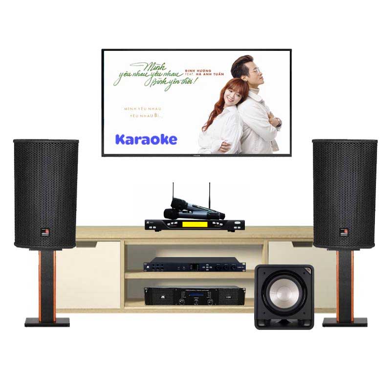 Dàn karaoke cao cấp HDR80 (Tecnare E10, Công suất, Vang số, Micro K800, Loa Sub )
