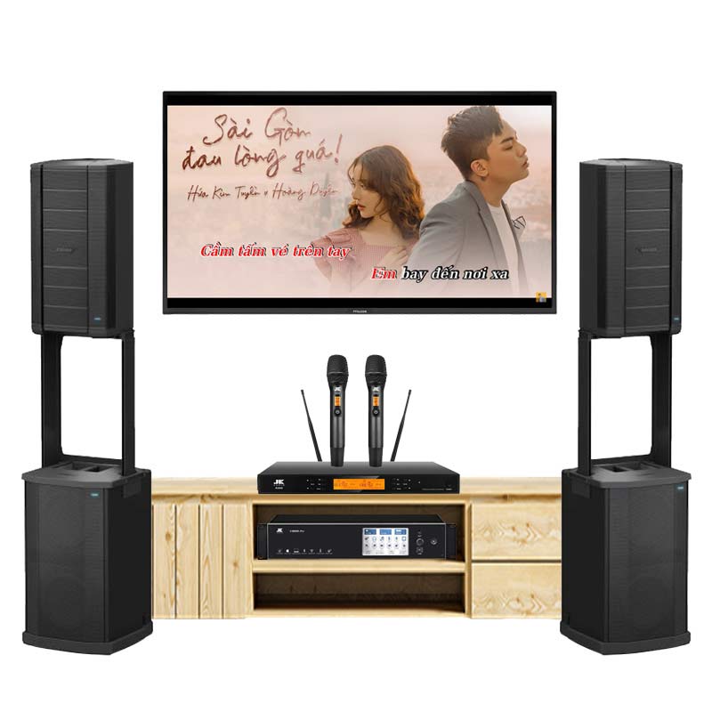 Dàn Karaoke Bose HK12 ( Bose F1 Model 812, Vang số JKaudio X9900 Pro, Micro JK K500 )