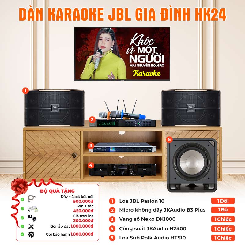 Dàn karaoke JBL gia đình HK24