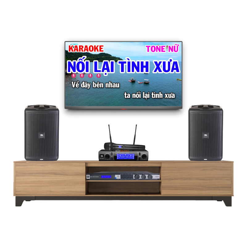 Dàn karaoke JBL HK92 (JBL Eon One Compact, KX 180A, VM300)