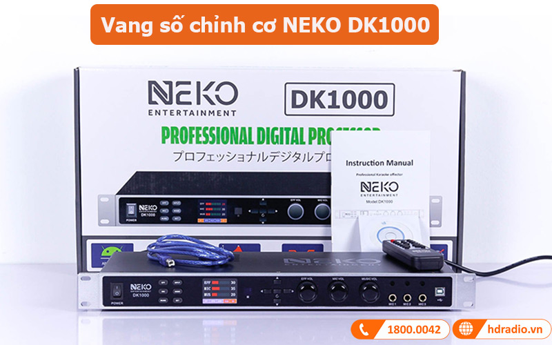 Dàn karaoke JBL HK42 Vang số chỉnh cơ NEKO DK1000