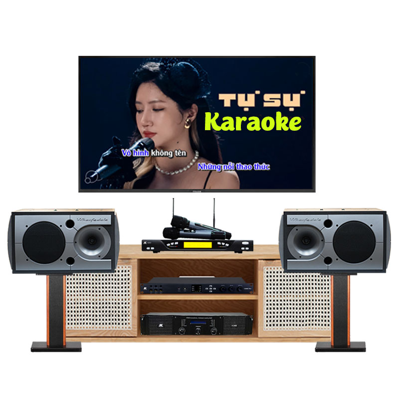 Dàn Karaoke Wharfedale KH11 (Wharfedale 3190,Vang số, Micro K800, Power)