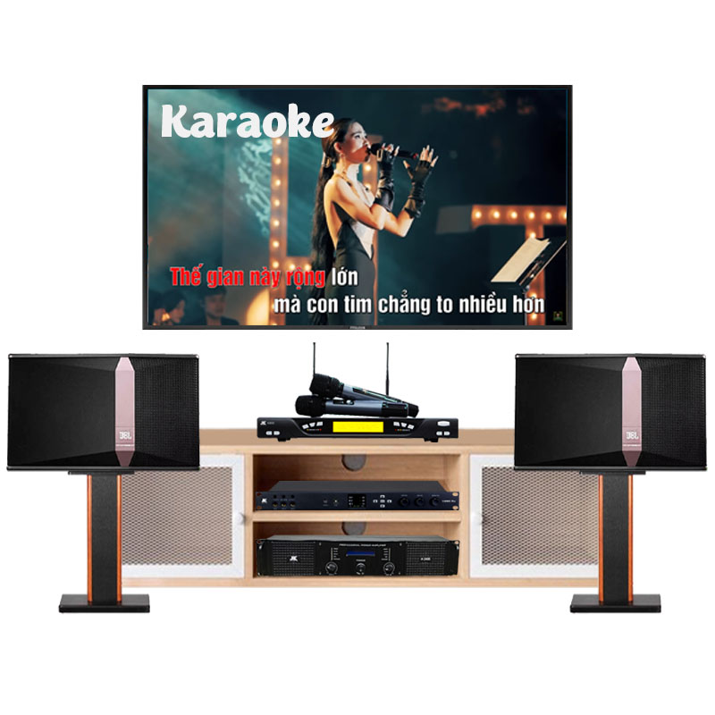 Dàn Karaoke JBL KH20 (JBL Ki510, Vang số, Công suất, Micro K800 )