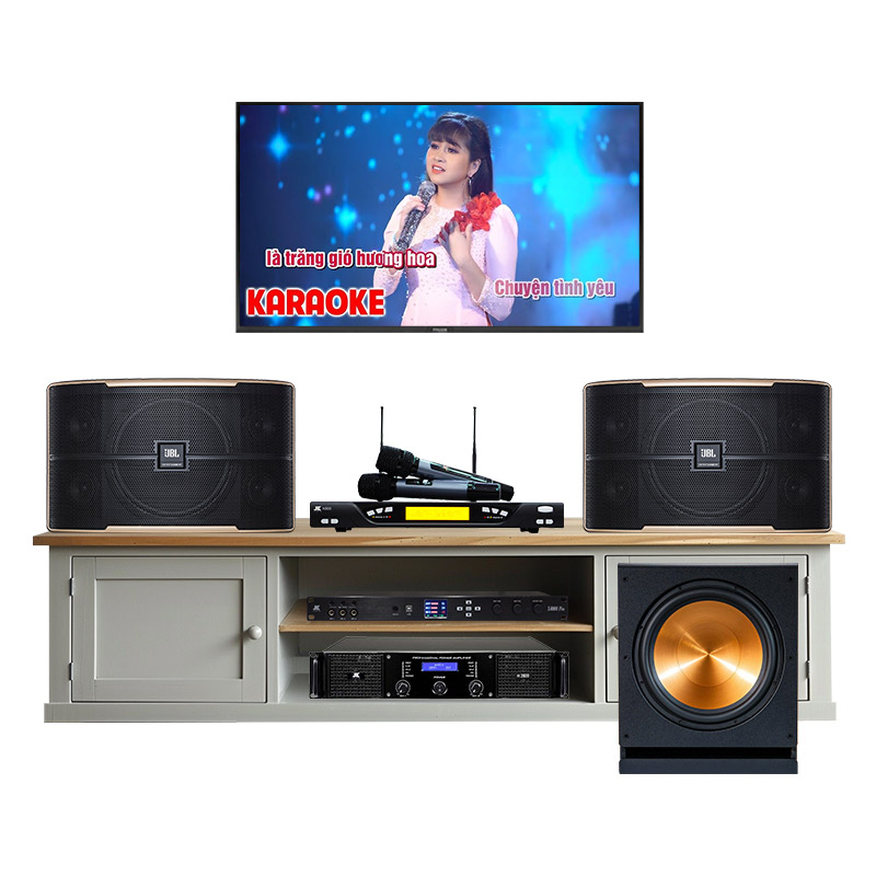 Dàn Karaoke JBL KH32 (Pasion 10, H2600, X6000 plus, K800, Sub Paramax D40)