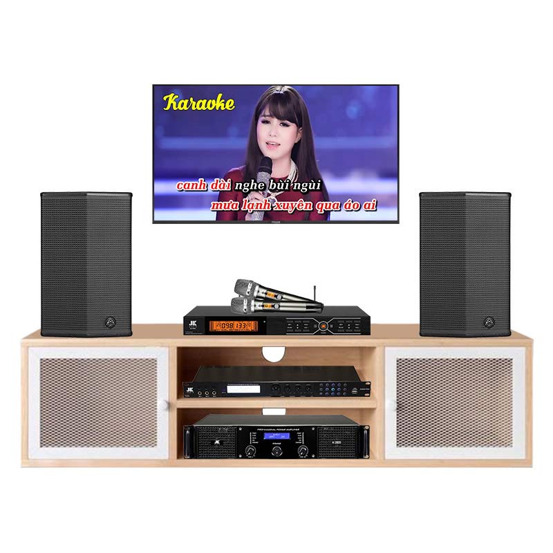 Dàn Karaoke Wharfedale KH65 (Wharfedale Sigma X12, Công suất, vang số, micro B3 Pro)