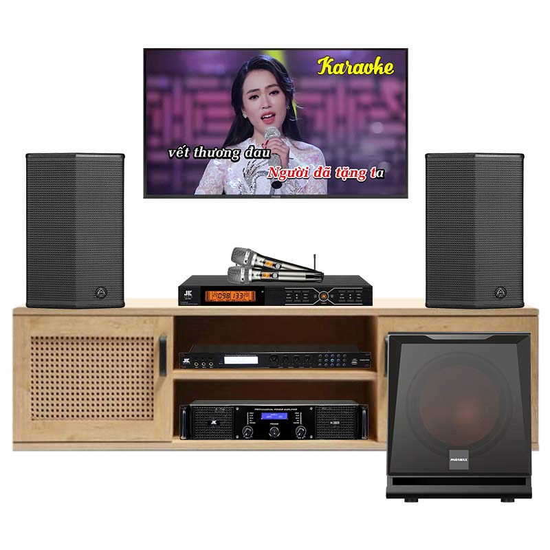 Dàn Karaoke Wharfedale KH75 ( Wharfedale Sigma X12, Công suất, vang số, micro B3 Pro, loa sub D30) Dàn Karaoke Wharfedale KH75 ( Wharfedale Sigma X12, Công suất, vang số, micro B3 Pro, loa sub D30)