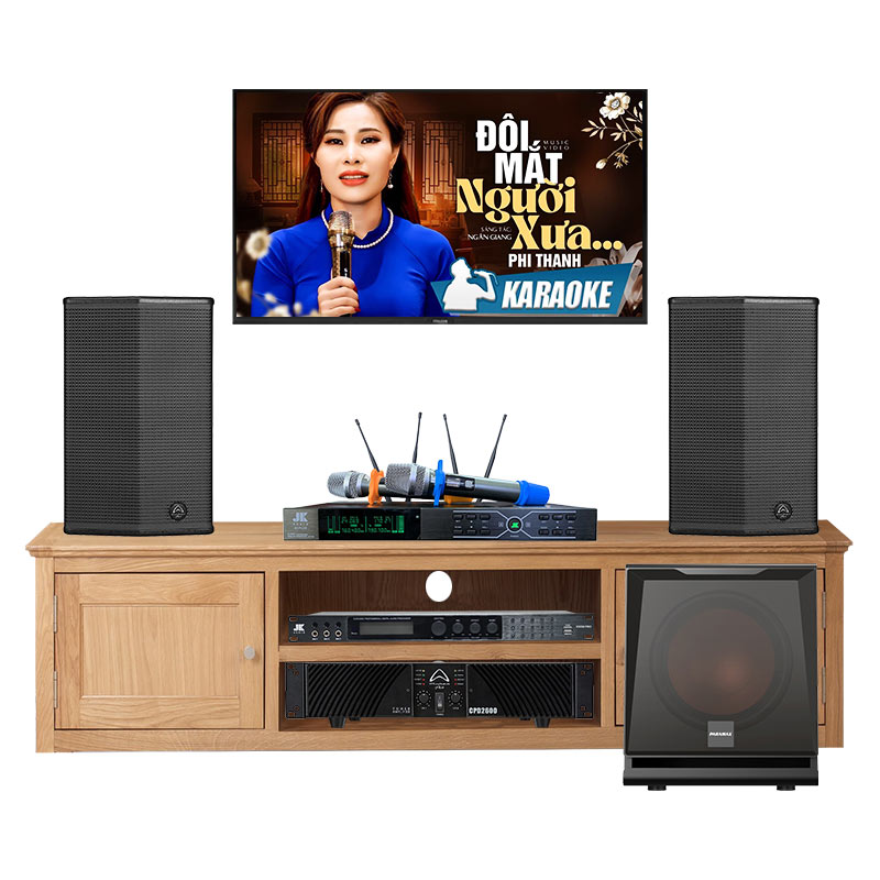 Dàn karaoke gia đình KHD31 (Wharfedale Sigma X12, Wharfedale CPD2600, JKaudio X3000 Pro, JKAudio B3 Plus, Paramax D30)
