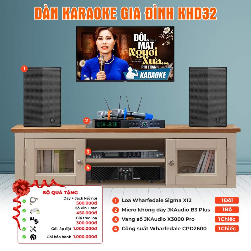 Dàn karaoke gia đình KHD32