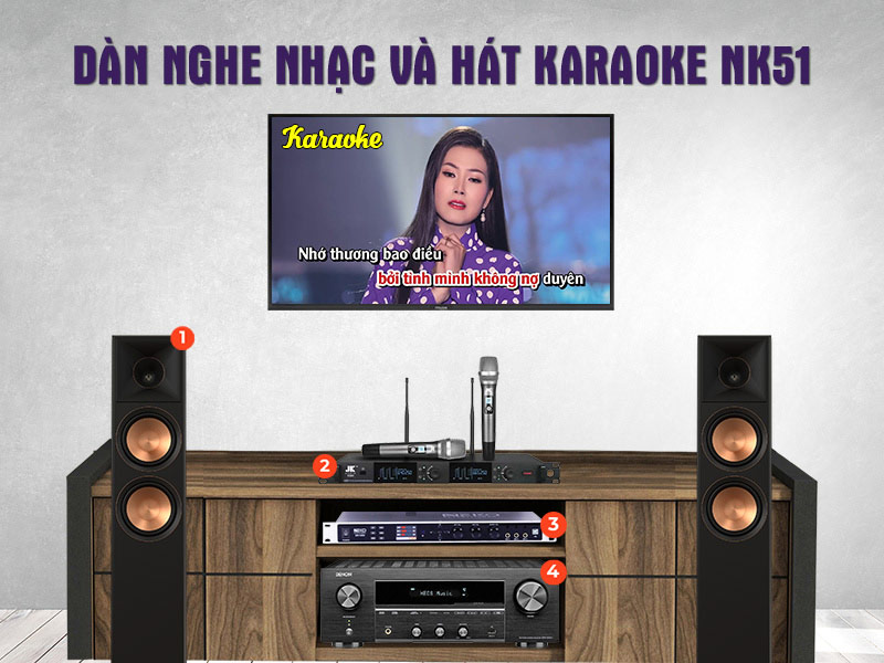 Dàn nghe nhạc và hát karaoke NK51
