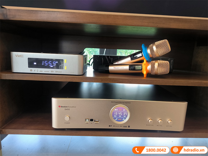 Dàn nghe nhạc và hát karaoke NK52 ảnh thực tế