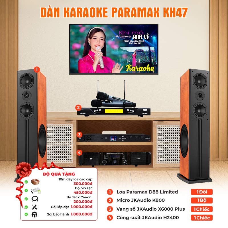 Dàn karaoke Paramax KH47