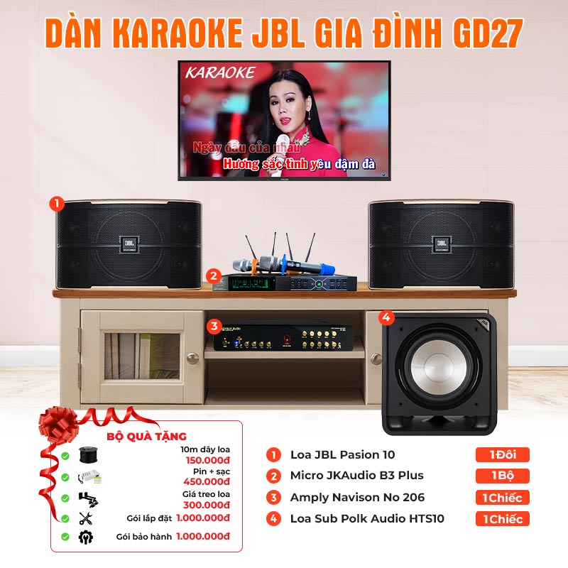 Dàn karaoke JBL gia đình GD27