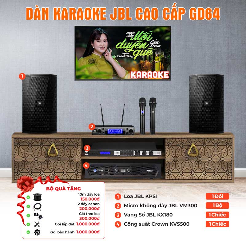 Dàn karaoke JBL cao cấp GD64
