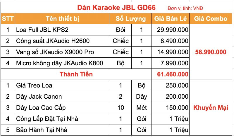 Dàn karaoke JBL GD66 Dàn karaoke JBL GD66