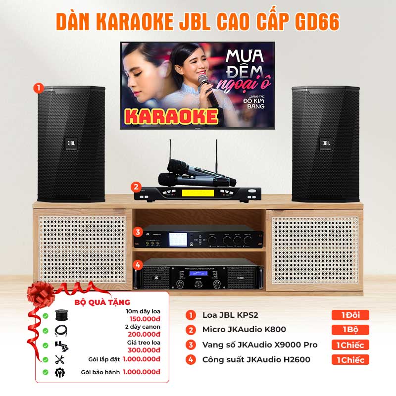 Dàn karaokeJBL cao cấp GD66 Dàn karaokeJBL cao cấp GD66