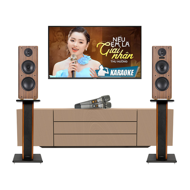 Dàn karaoke mini GD10 (Kadma BS56, Chân loa KST70)