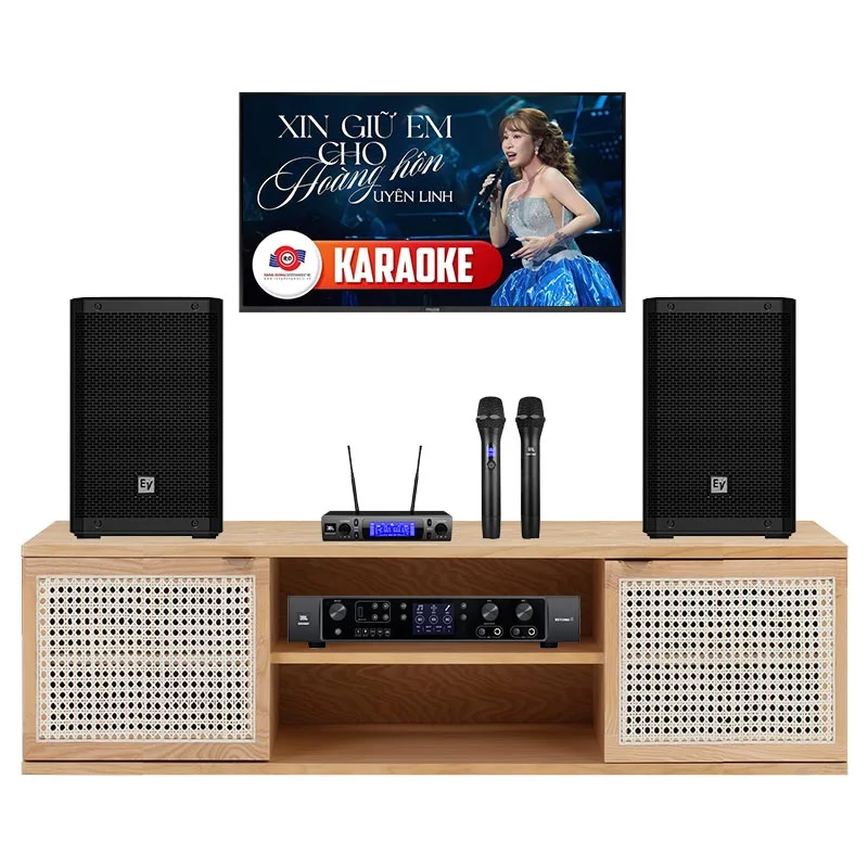 Dàn karaoke gia đình GD100 (Electro voice ZLX8-G2, JBL Beyond 3, JBL VM300)