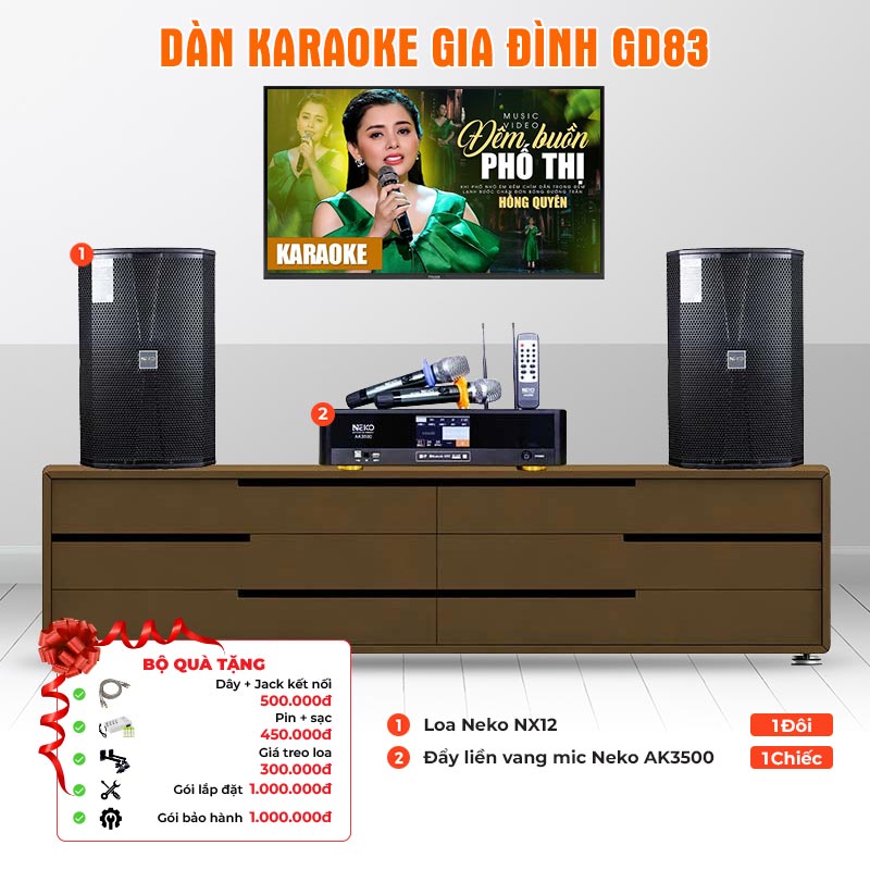 Dàn karaoke gia đình GD83