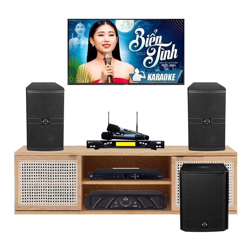 Dàn Karaoke Cao Cấp HDR48( Whafedale Anglo E10, XR2500, Jkaudio X6000 Plus, K800, Sub )