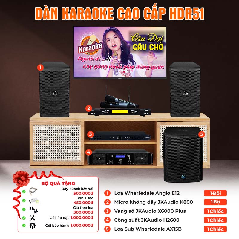 Dàn karaoke cao cấp HDR51
