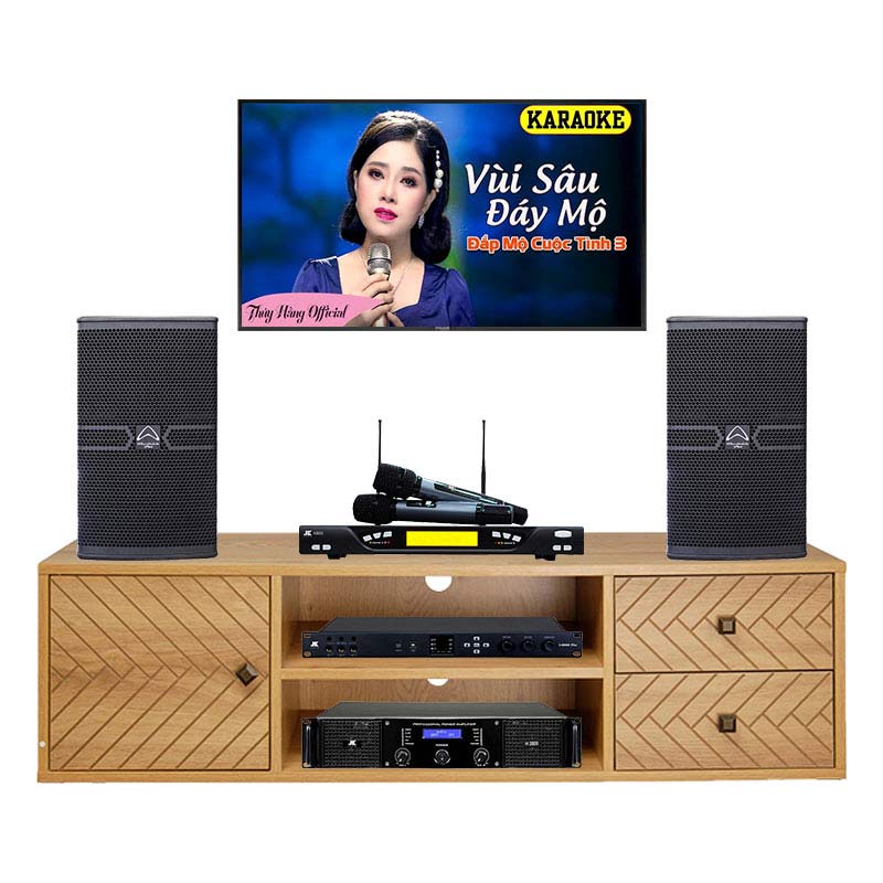 Dàn Karaoke Cao Cấp HDR52 ( Whafedale Anglo E12, Công suất, Jkaudio X6000 Plus, K800 )