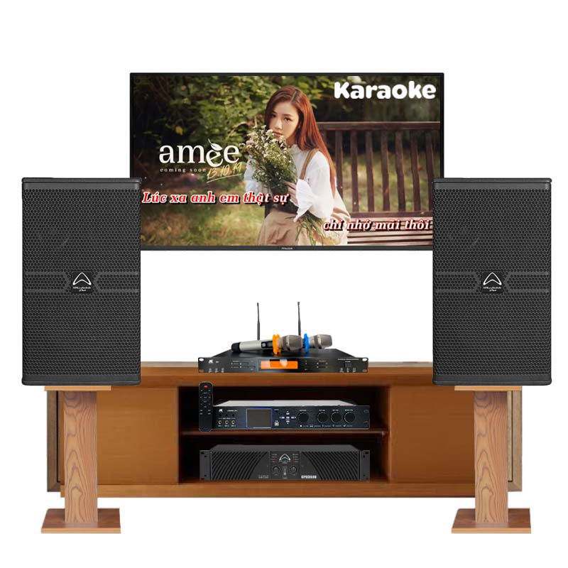 Dàn Karaoke Cao Cấp HDR55 (Whafedale Anglo E312, CPD3600, Vang số, Micro)