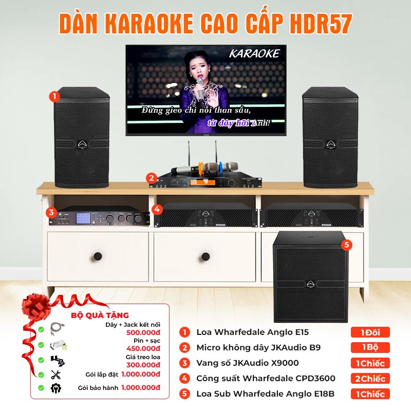 Dàn karaoke cao cấp HDR57
