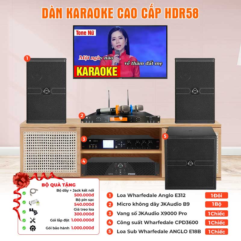 Dàn karaoke cao cấp HDR58