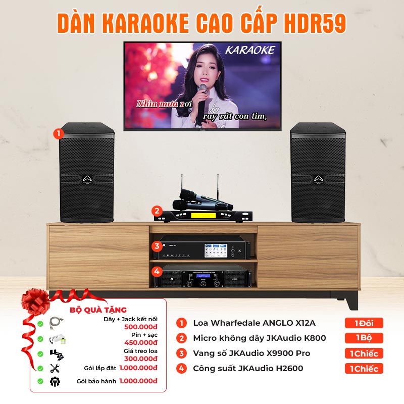 Dàn karaoke cao cấp HDR59 Dàn karaoke cao cấp HDR59